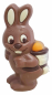 Preview: Osterhase mit Korb - Schoko Figur